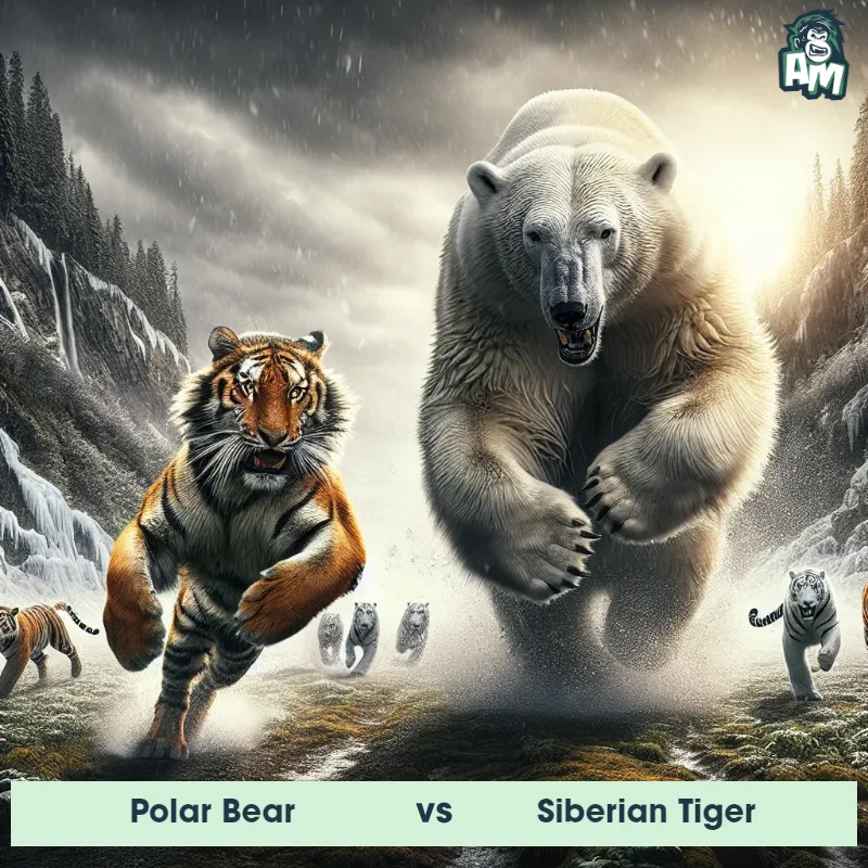 Polar Bear vs Siberian Tiger, Race, Polar Bear On The Offense - Animal Matchup