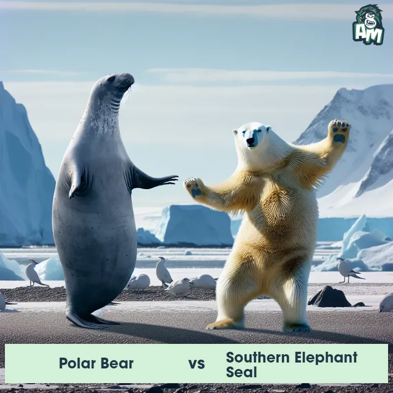 Polar Bear vs Southern Elephant Seal, Dance-off, Southern Elephant Seal On The Offense - Animal Matchup