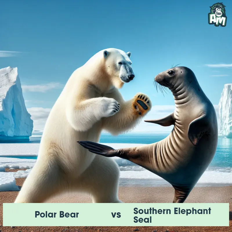 Polar Bear vs Southern Elephant Seal, Karate, Polar Bear On The Offense - Animal Matchup