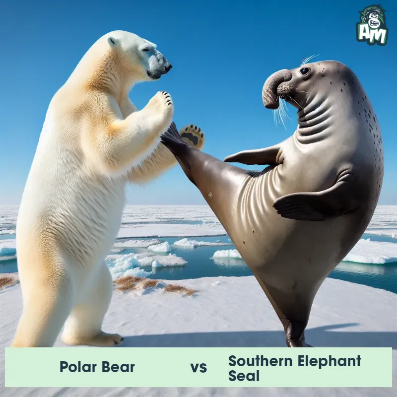 Polar Bear vs Southern Elephant Seal, Karate, Southern Elephant Seal On The Offense - Animal Matchup