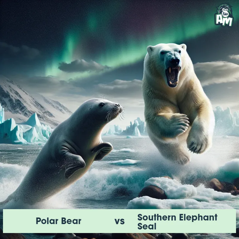 Polar Bear vs Southern Elephant Seal, Race, Southern Elephant Seal On The Offense - Animal Matchup