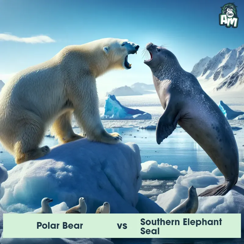 Polar Bear vs Southern Elephant Seal, Screaming, Southern Elephant Seal On The Offense - Animal Matchup