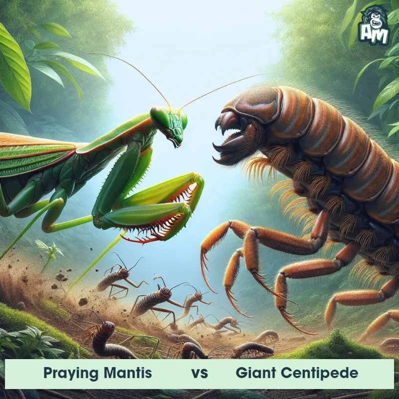 Praying Mantis vs Giant Centipede, Race, Praying Mantis On The Offense - Animal Matchup