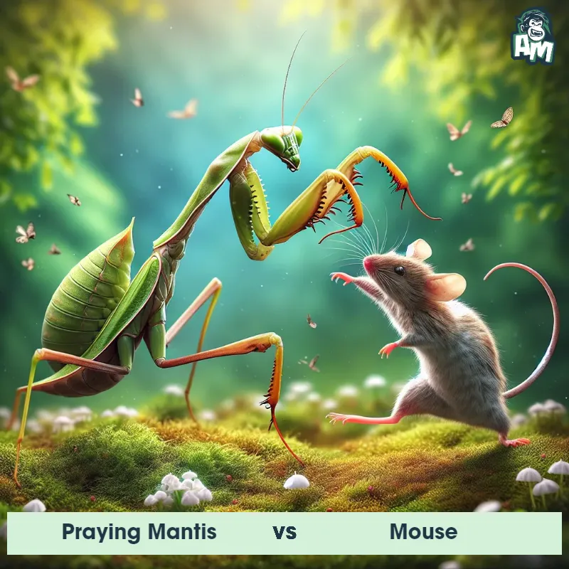 Praying Mantis vs Mouse, Dance-off, Praying Mantis On The Offense - Animal Matchup
