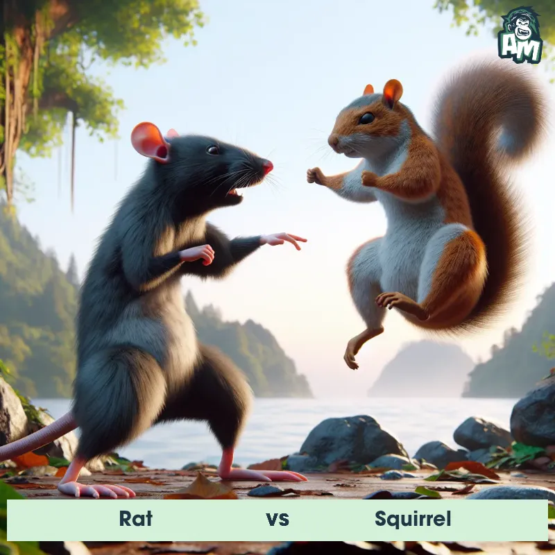 Rat vs Squirrel, Karate, Rat On The Offense - Animal Matchup
