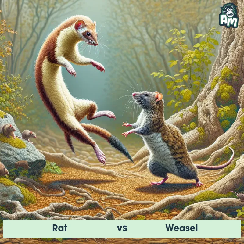 Rat vs Weasel, Dance-off, Weasel On The Offense - Animal Matchup