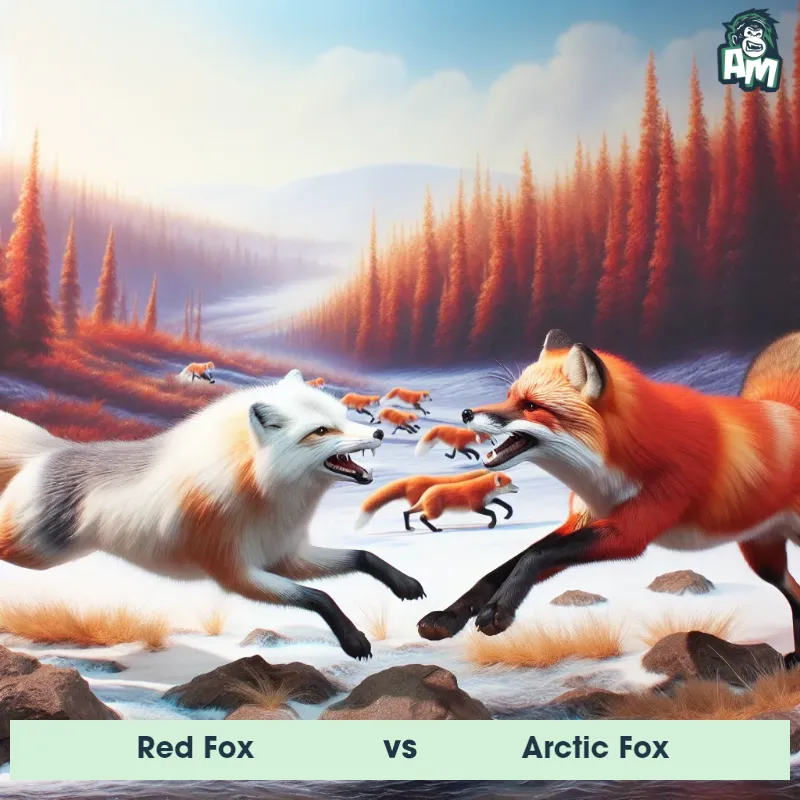 Red Fox vs Arctic Fox, Race, Red Fox On The Offense - Animal Matchup