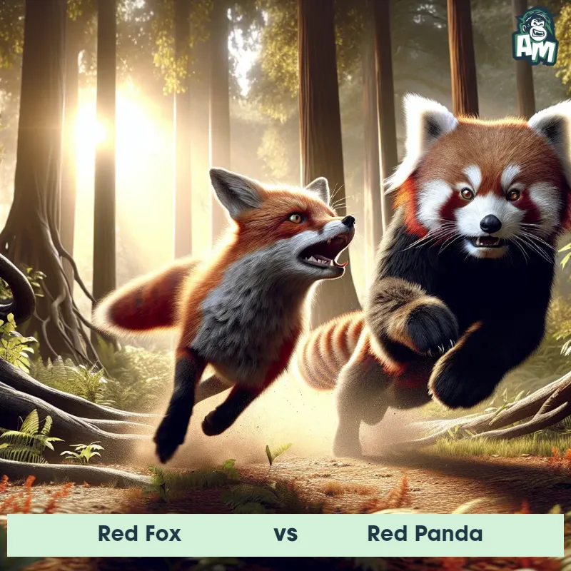 Red Fox vs Red Panda, Race, Red Panda On The Offense - Animal Matchup