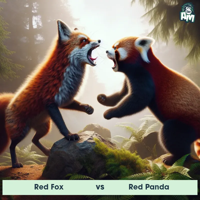 Red Fox vs Red Panda, Screaming, Red Panda On The Offense - Animal Matchup