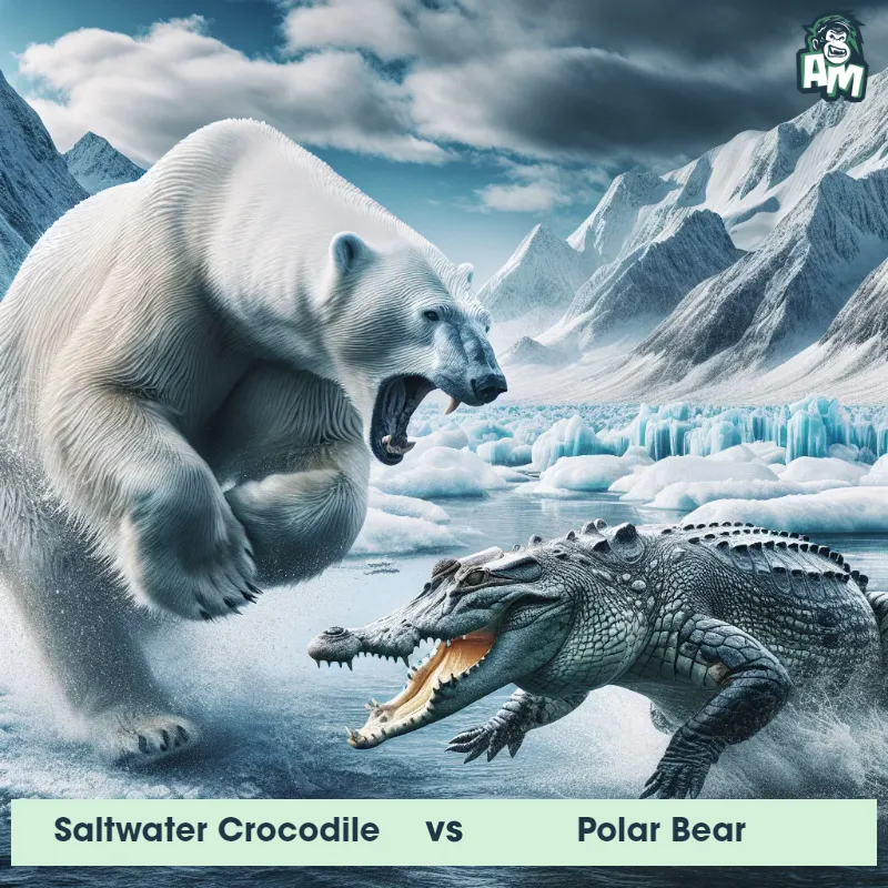 Saltwater Crocodile vs Polar Bear, Race, Polar Bear On The Offense - Animal Matchup