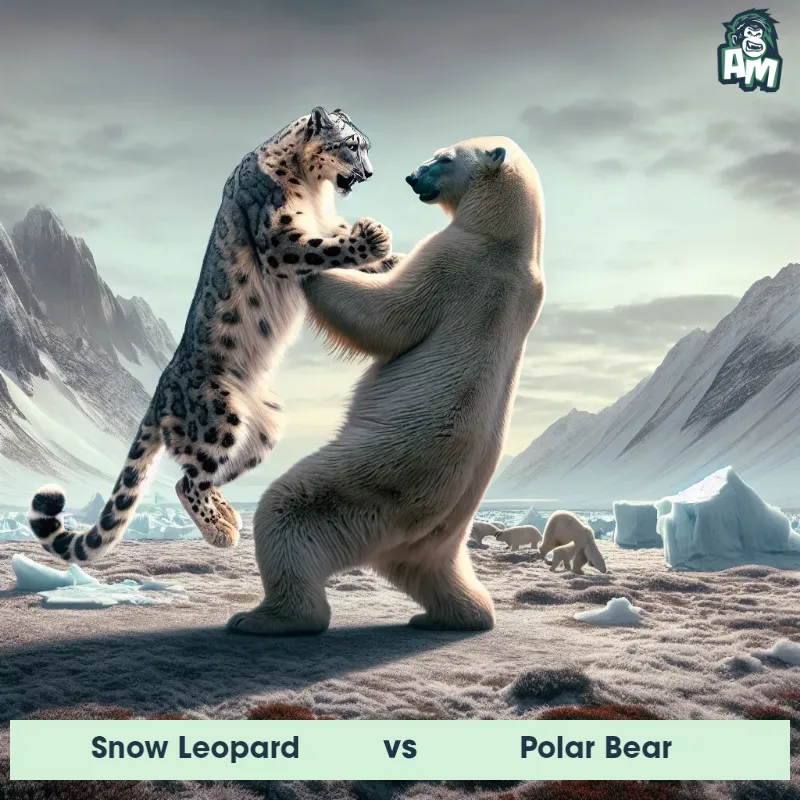 Snow Leopard vs Polar Bear, Dance-off, Snow Leopard On The Offense - Animal Matchup