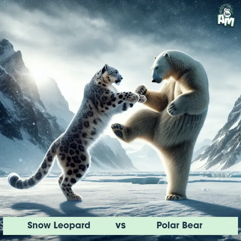 Snow Leopard vs Polar Bear, Karate, Snow Leopard On The Offense - Animal Matchup