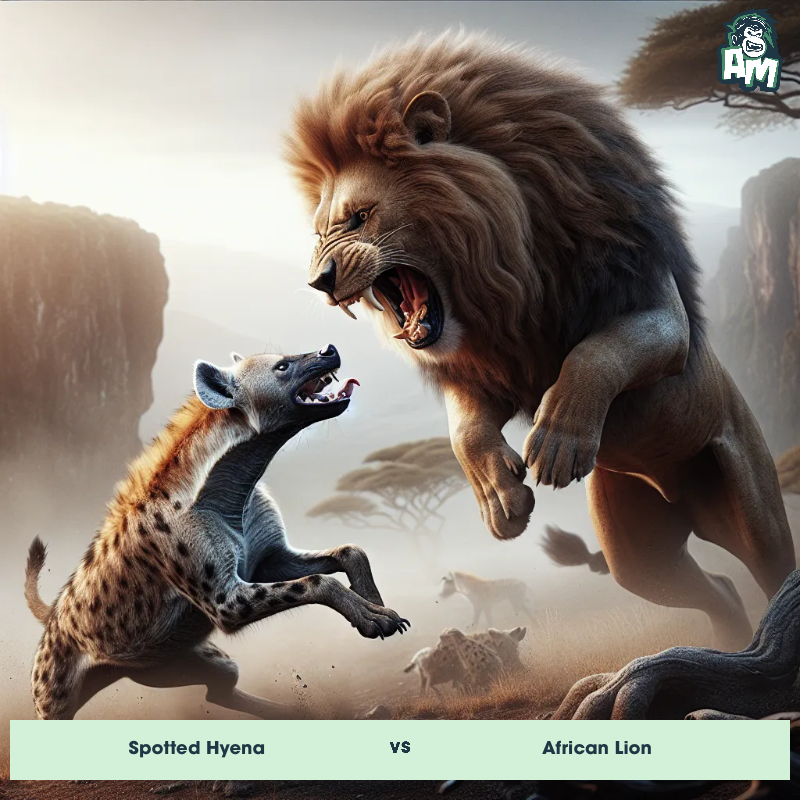 Spotted Hyena vs African Lion, Battle, African Lion On The Offense - Animal Matchup