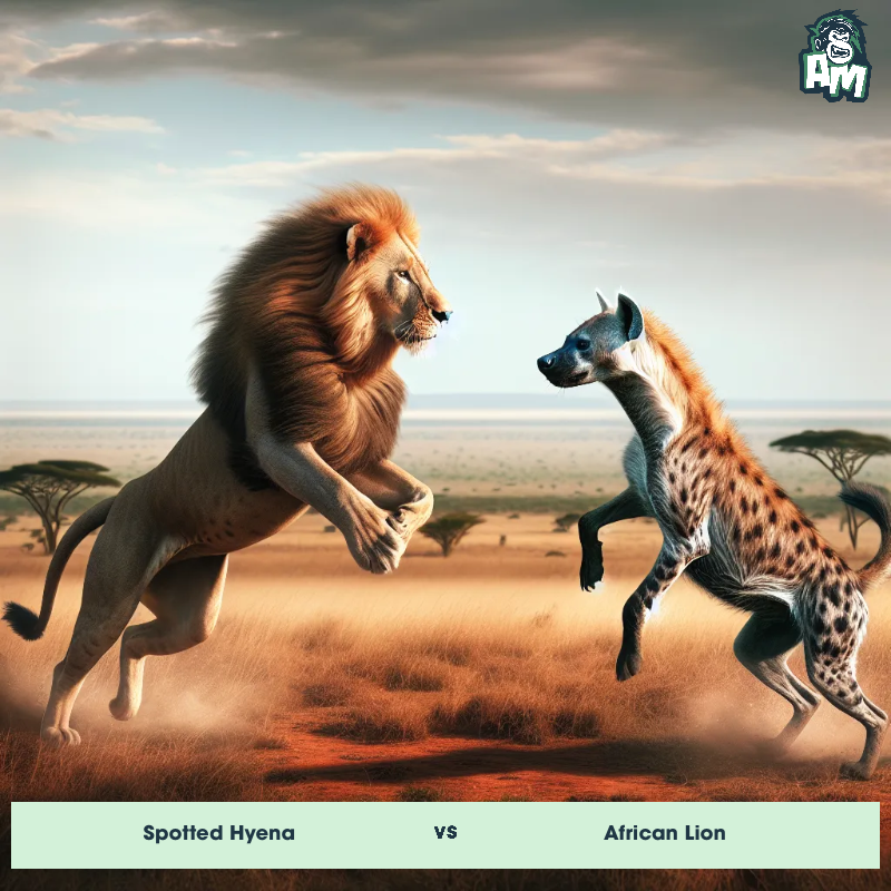 Spotted Hyena vs African Lion, Dance-off, African Lion On The Offense - Animal Matchup