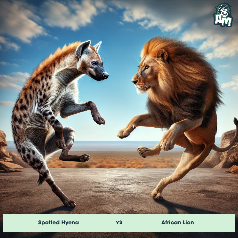 Spotted Hyena vs African Lion, Dance-off, Spotted Hyena On The Offense - Animal Matchup