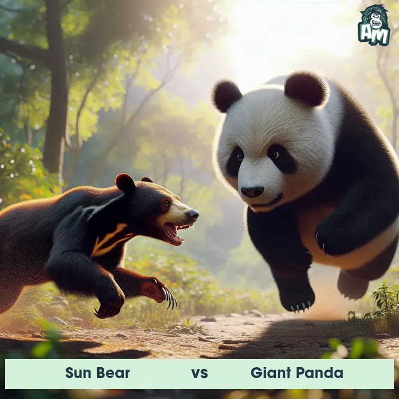 Sun Bear vs Giant Panda, Race, Giant Panda On The Offense - Animal Matchup