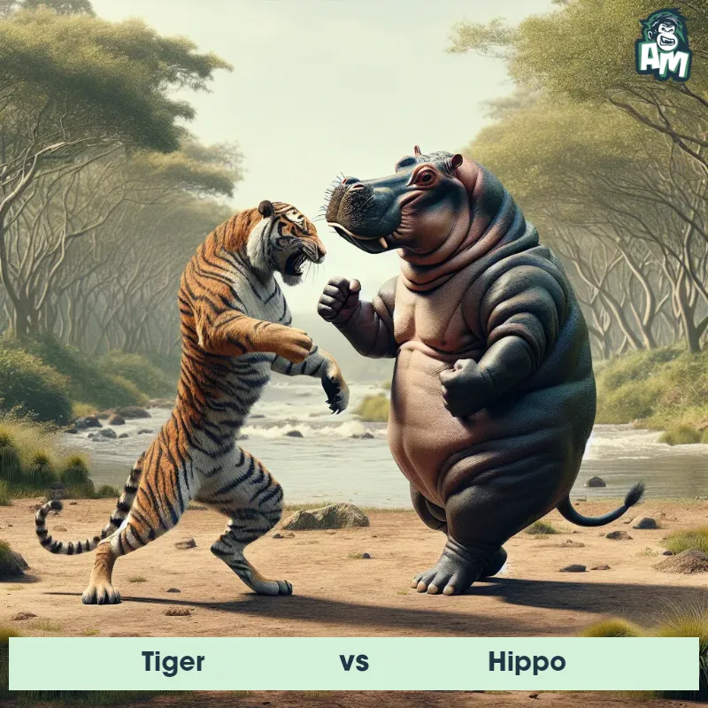 Tiger vs Hippo, Dance-off, Hippo On The Offense - Animal Matchup
