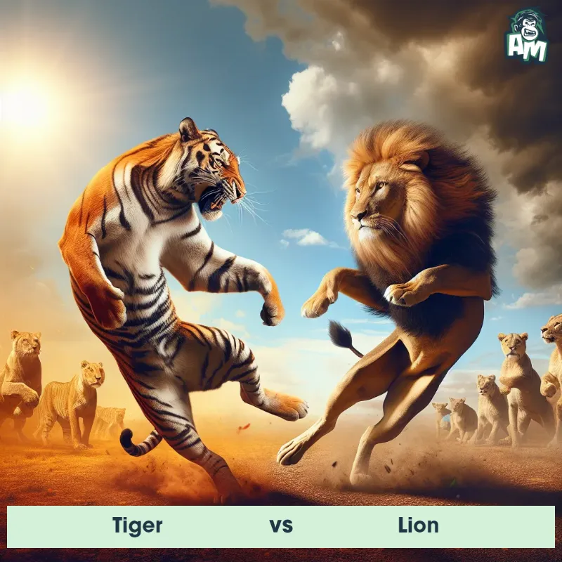 Tiger vs Lion, Dance-off, Tiger On The Offense - Animal Matchup