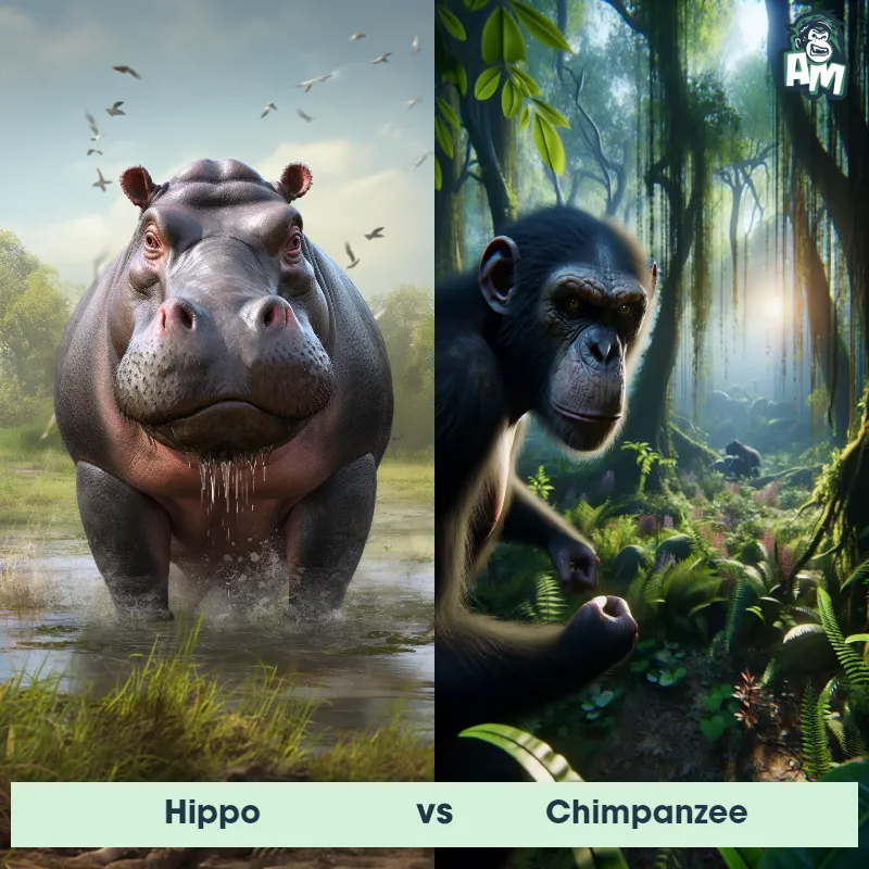 Hippo vs Chimpanzee - Animal Matchup