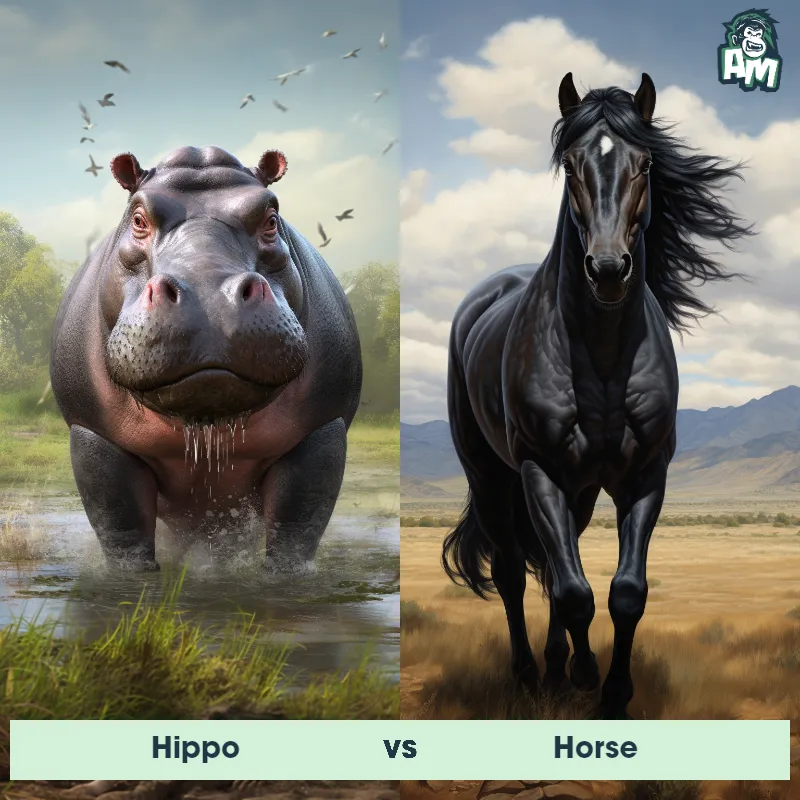 Hippo vs Horse - Animal Matchup
