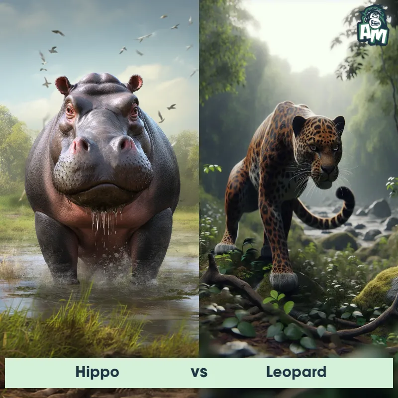Hippo vs Leopard - Animal Matchup