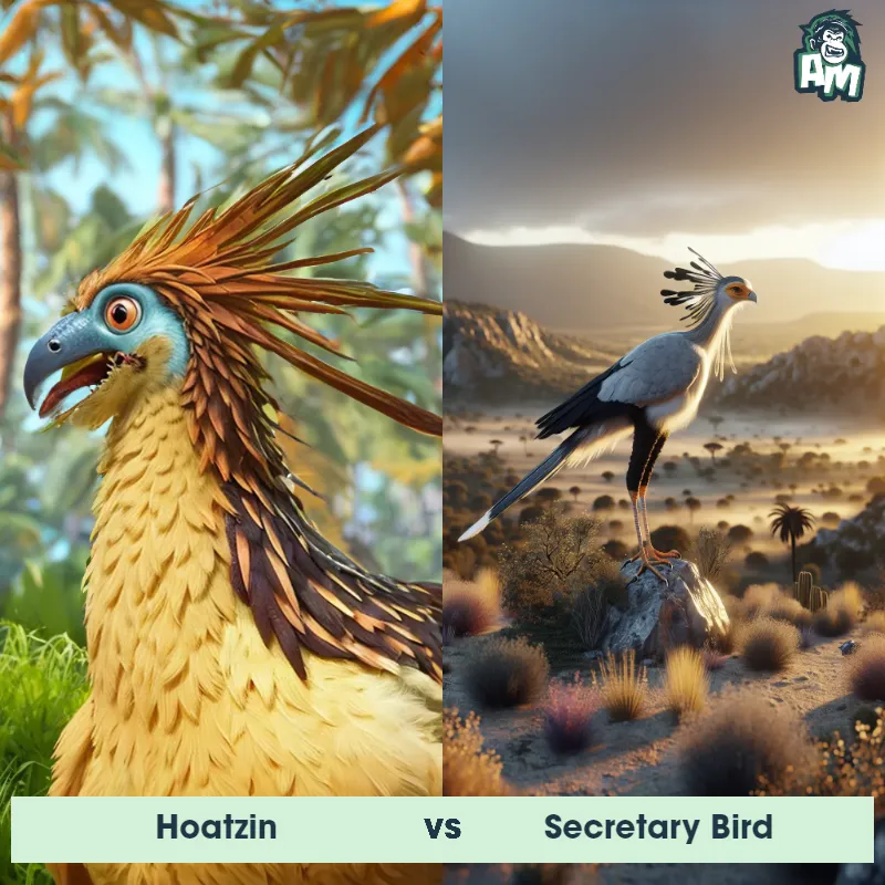 Hoatzin vs Secretary Bird - Animal Matchup