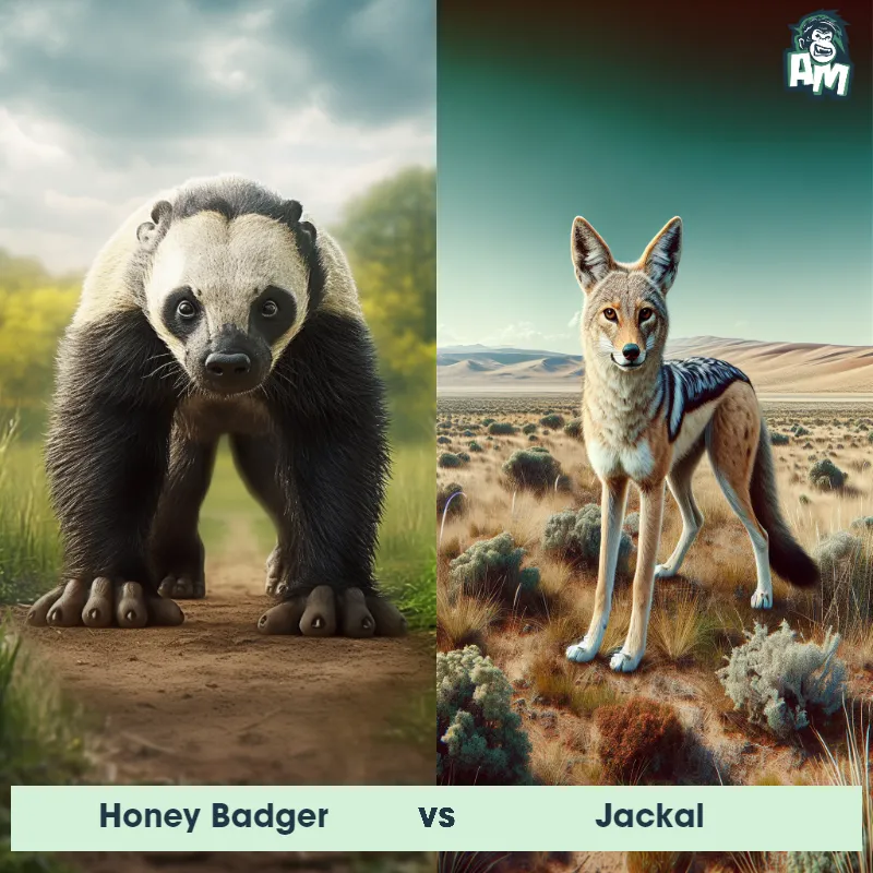 Honey Badger vs Jackal - Animal Matchup
