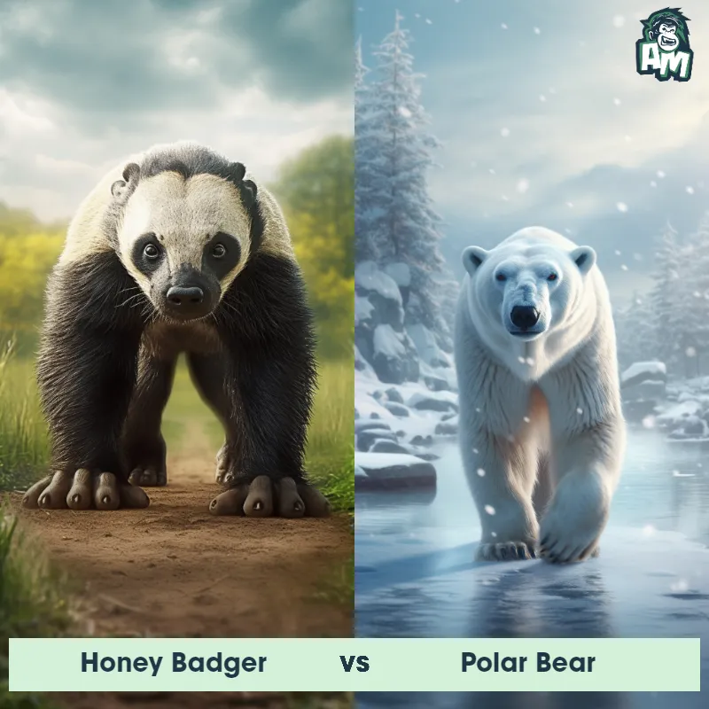 Honey Badger vs Polar Bear - Animal Matchup