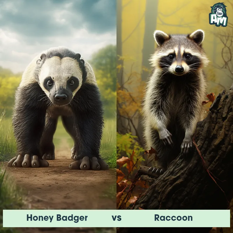 Honey Badger vs Raccoon - Animal Matchup