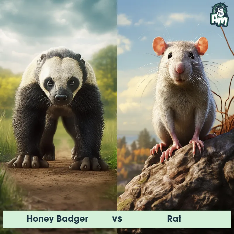 Honey Badger vs Rat - Animal Matchup