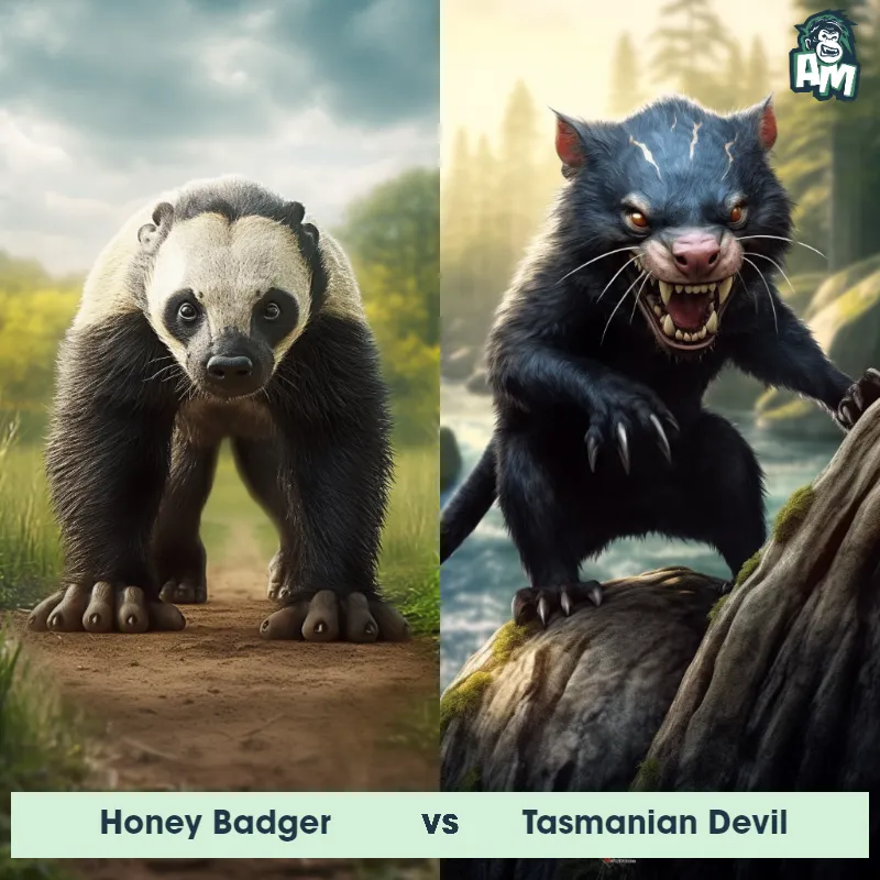 Honey Badger vs Tasmanian Devil - Animal Matchup