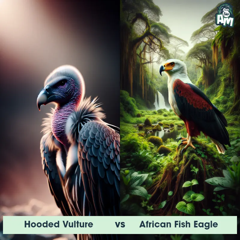 Hooded Vulture vs African Fish Eagle - Animal Matchup