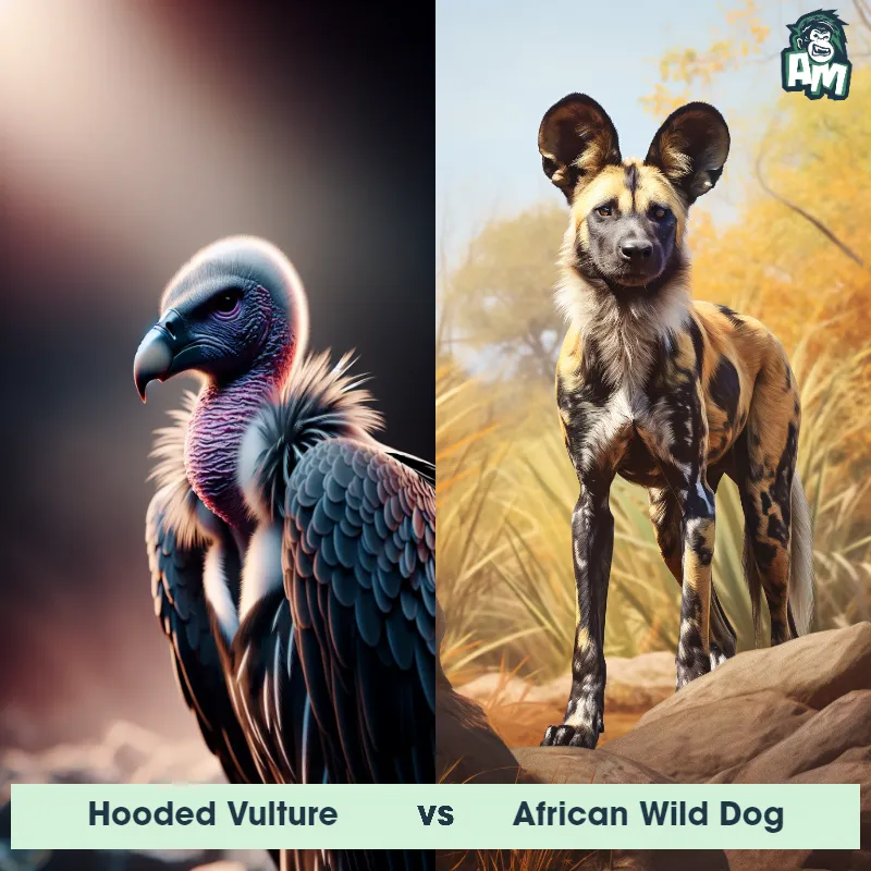 Hooded Vulture vs African Wild Dog - Animal Matchup