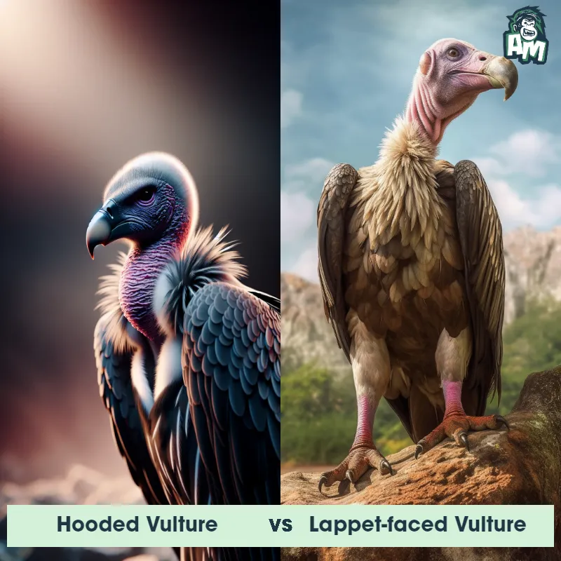 Hooded Vulture vs Lappet-faced Vulture - Animal Matchup