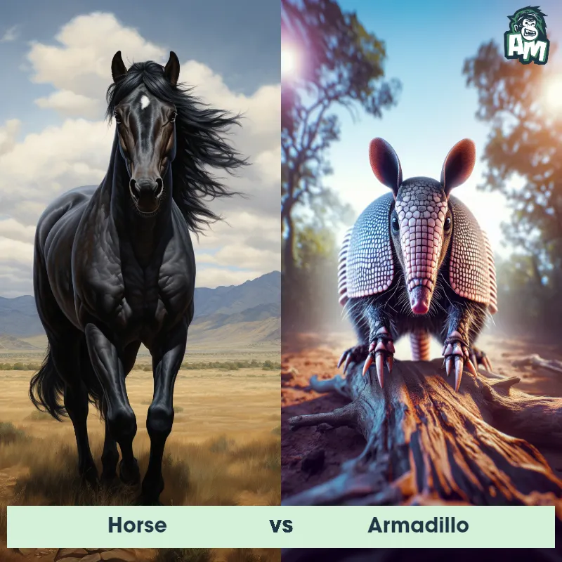 Horse vs Armadillo - Animal Matchup