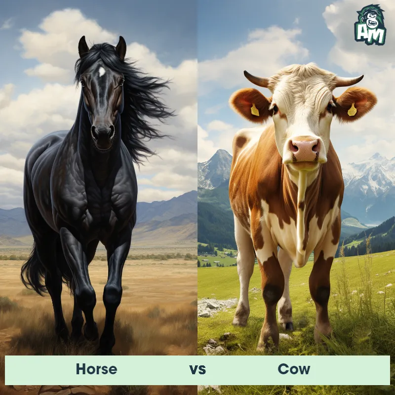 Horse vs Cow - Animal Matchup