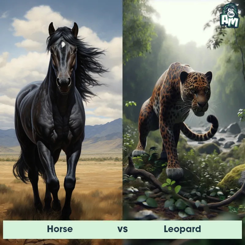 Horse vs Leopard - Animal Matchup