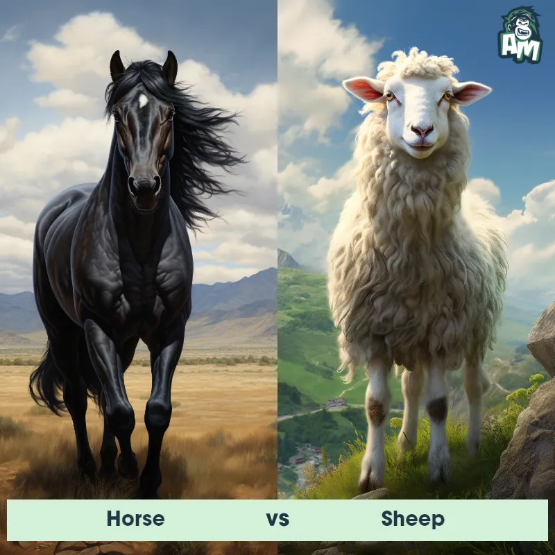 Horse vs Sheep - Animal Matchup