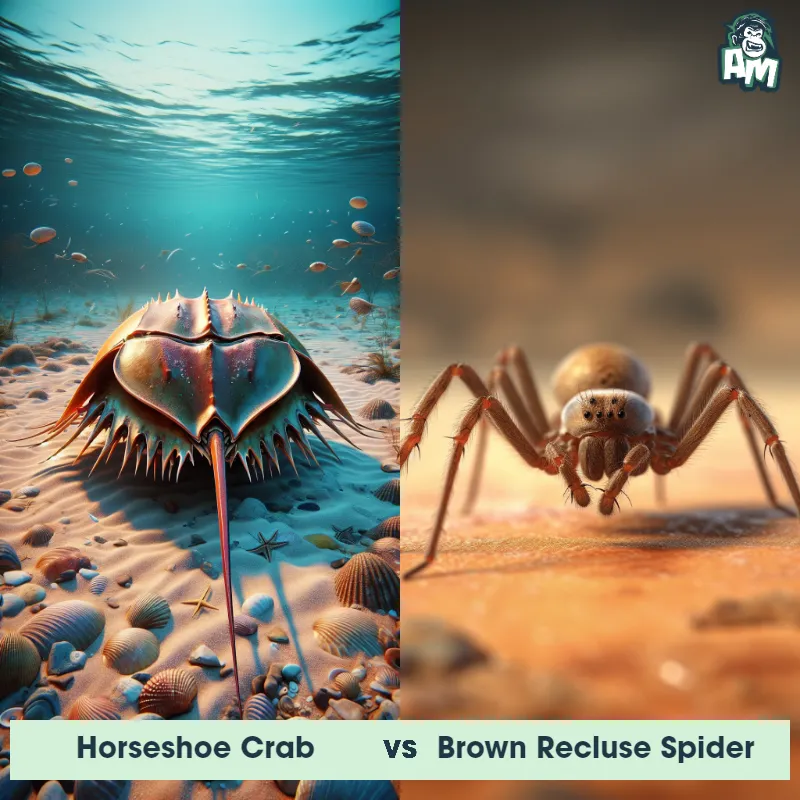 Horseshoe Crab vs Brown Recluse Spider - Animal Matchup