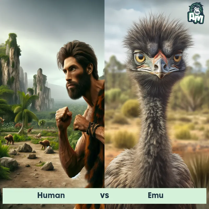 Human vs Emu - Animal Matchup