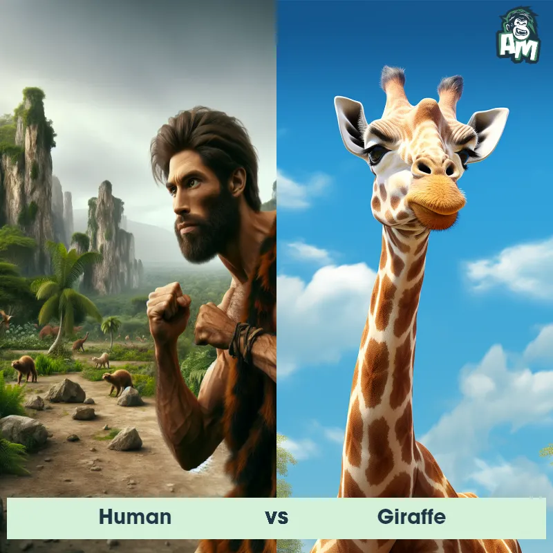Human vs Giraffe - Animal Matchup