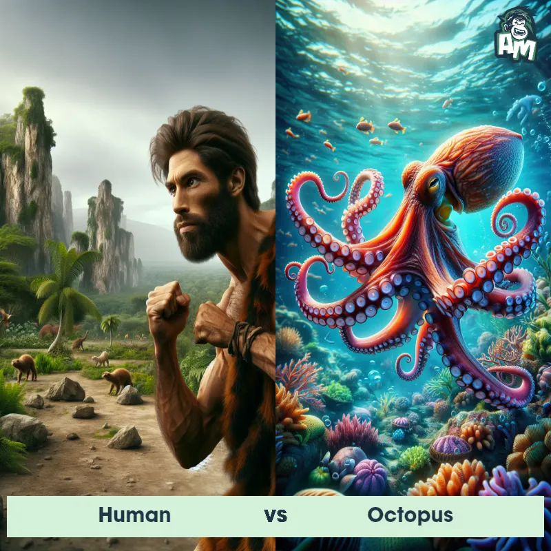 Human vs Octopus - Animal Matchup