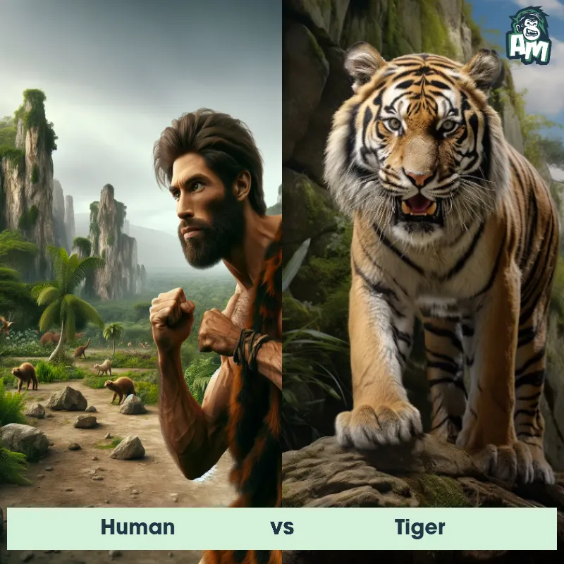 Human vs Tiger - Animal Matchup