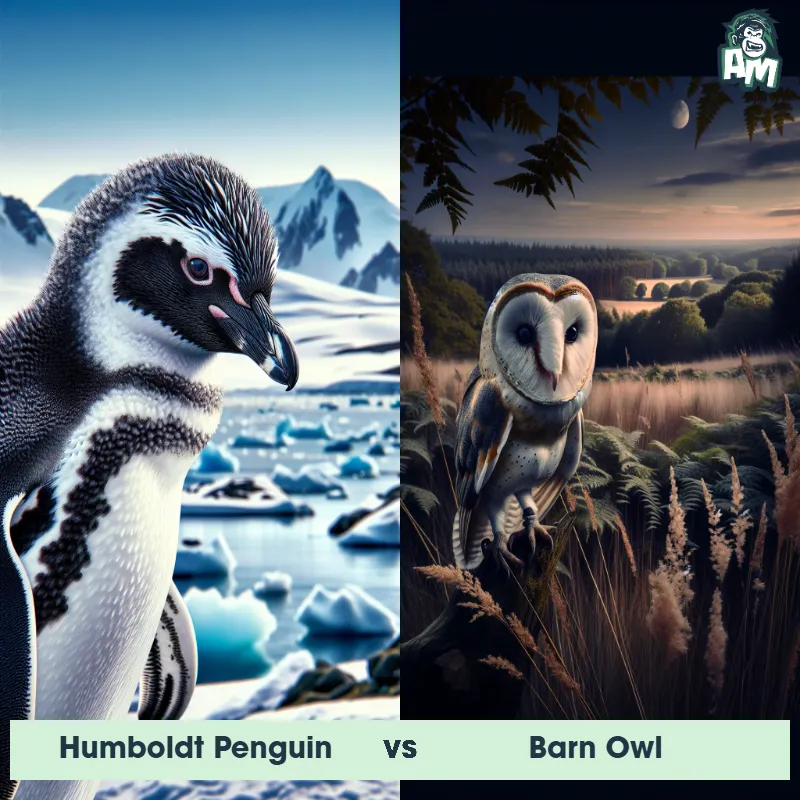 Humboldt Penguin vs Barn Owl - Animal Matchup