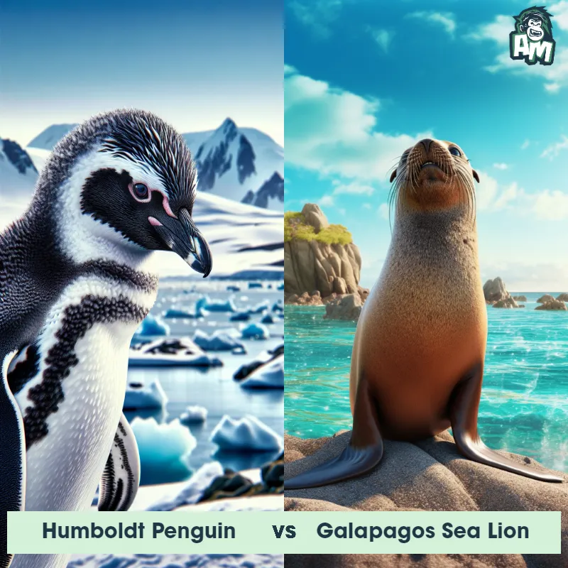 Humboldt Penguin vs Galapagos Sea Lion - Animal Matchup