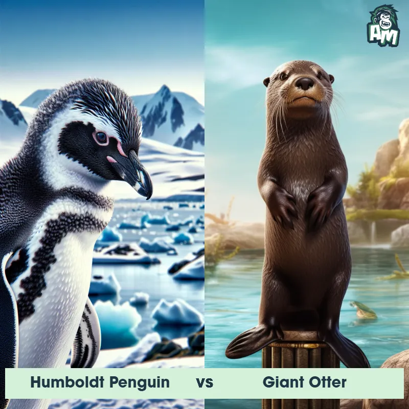 Humboldt Penguin vs Giant Otter - Animal Matchup