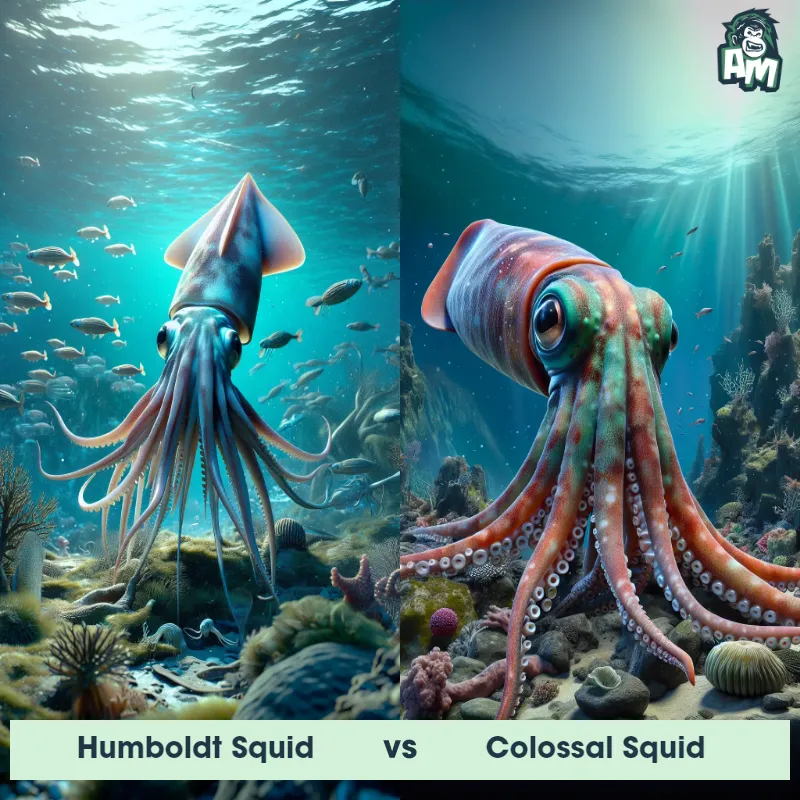 Humboldt Squid vs Colossal Squid - Animal Matchup