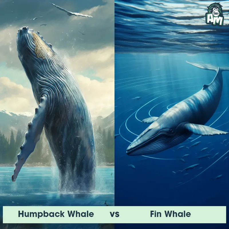 Humpback Whale vs Fin Whale - Animal Matchup