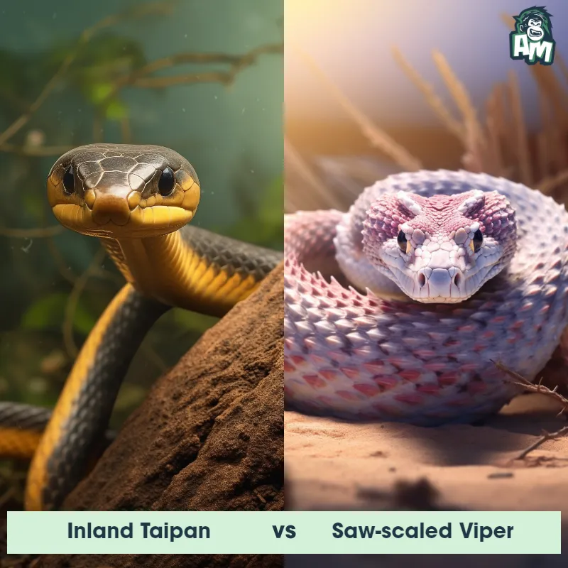 Inland Taipan vs Saw-Scaled Viper - Animal Matchup