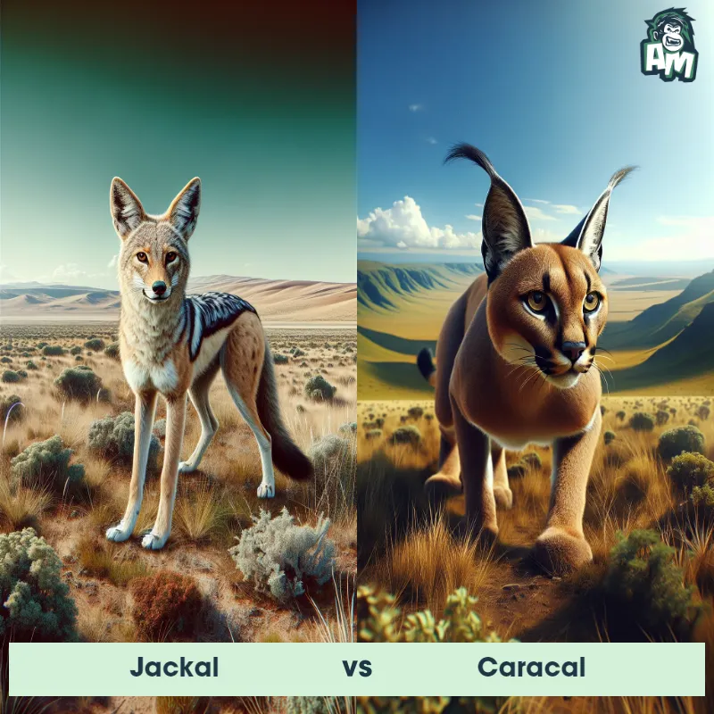 Jackal vs Caracal - Animal Matchup